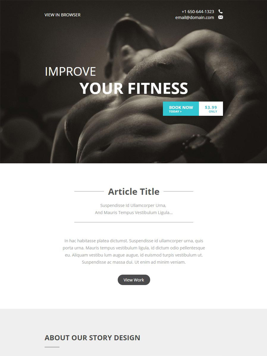 Gym Email Template