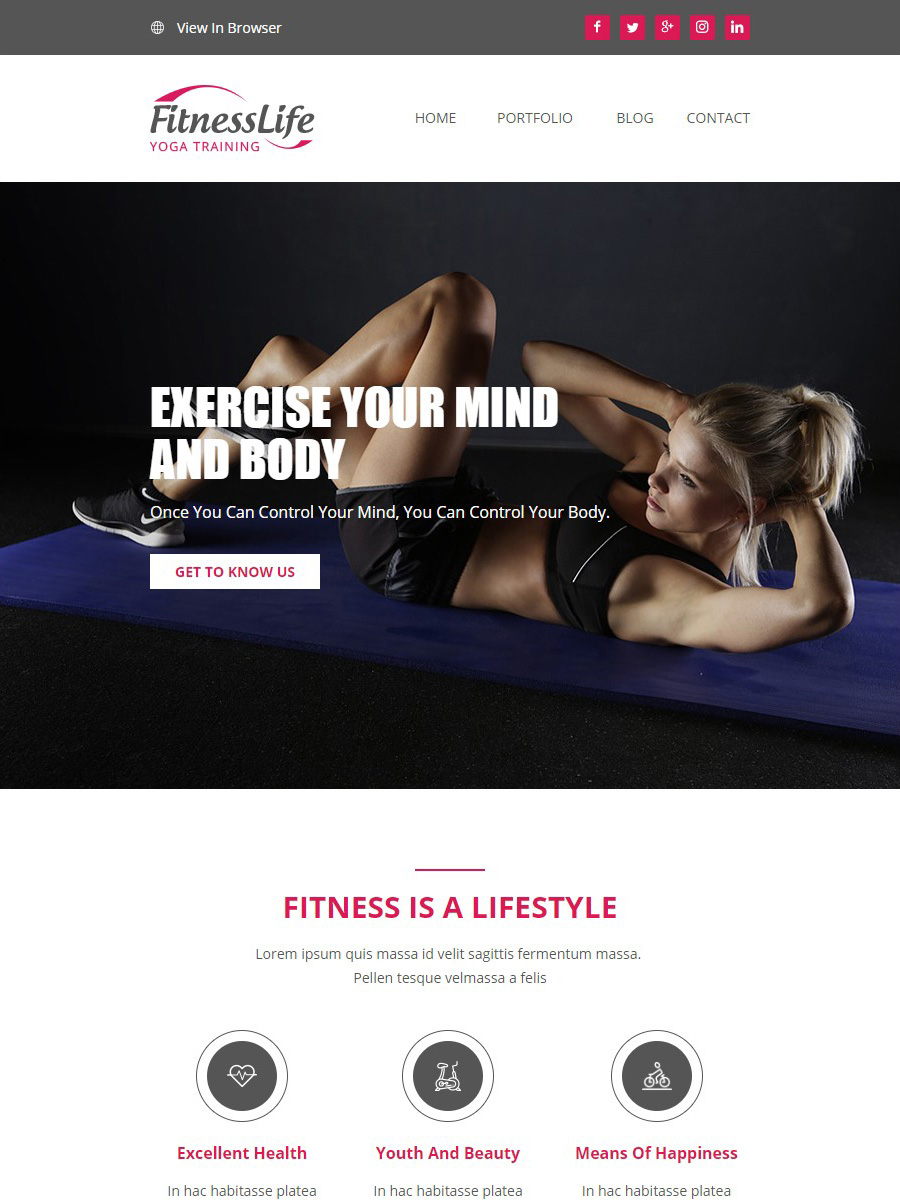 Fitness-Life Template